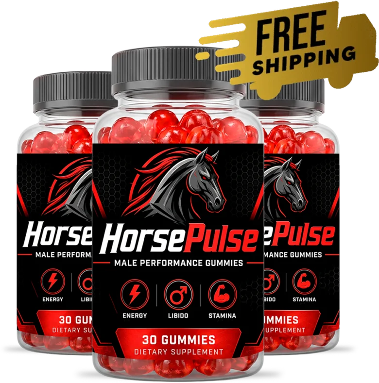 HorsePulse male performance gummies three-bottle pack